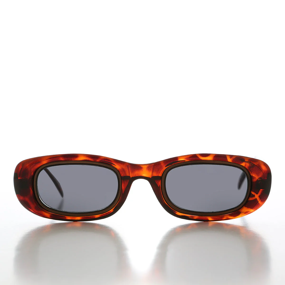 Metal Inlay Rectangular Vintage Sunglasses - Neville - Image 3