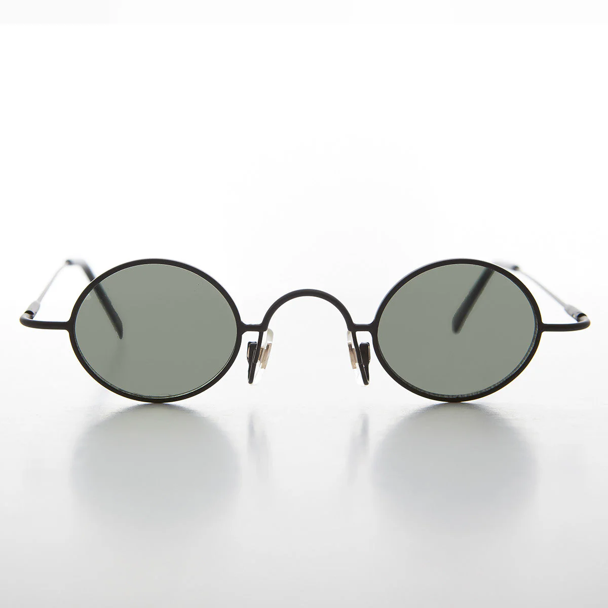 Micro Frame Oval Spectacle Vintage Sunglass - Joseph - Image 4
