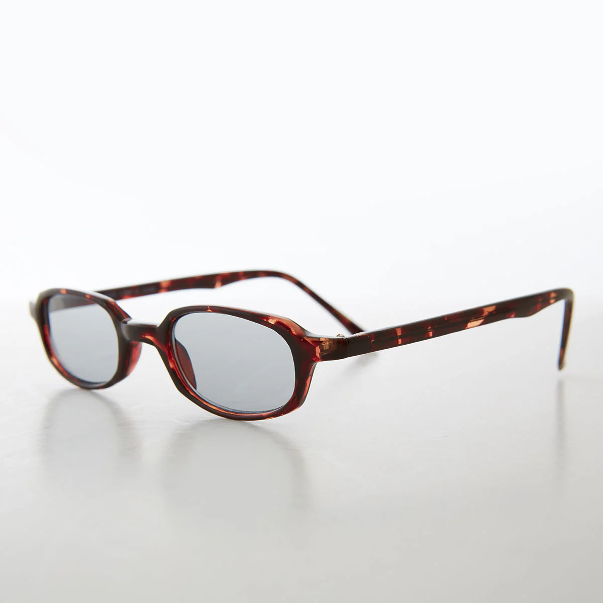 Micro Rectangle Tortoiseshell Sunglasses - Summers 1 - Image 2
