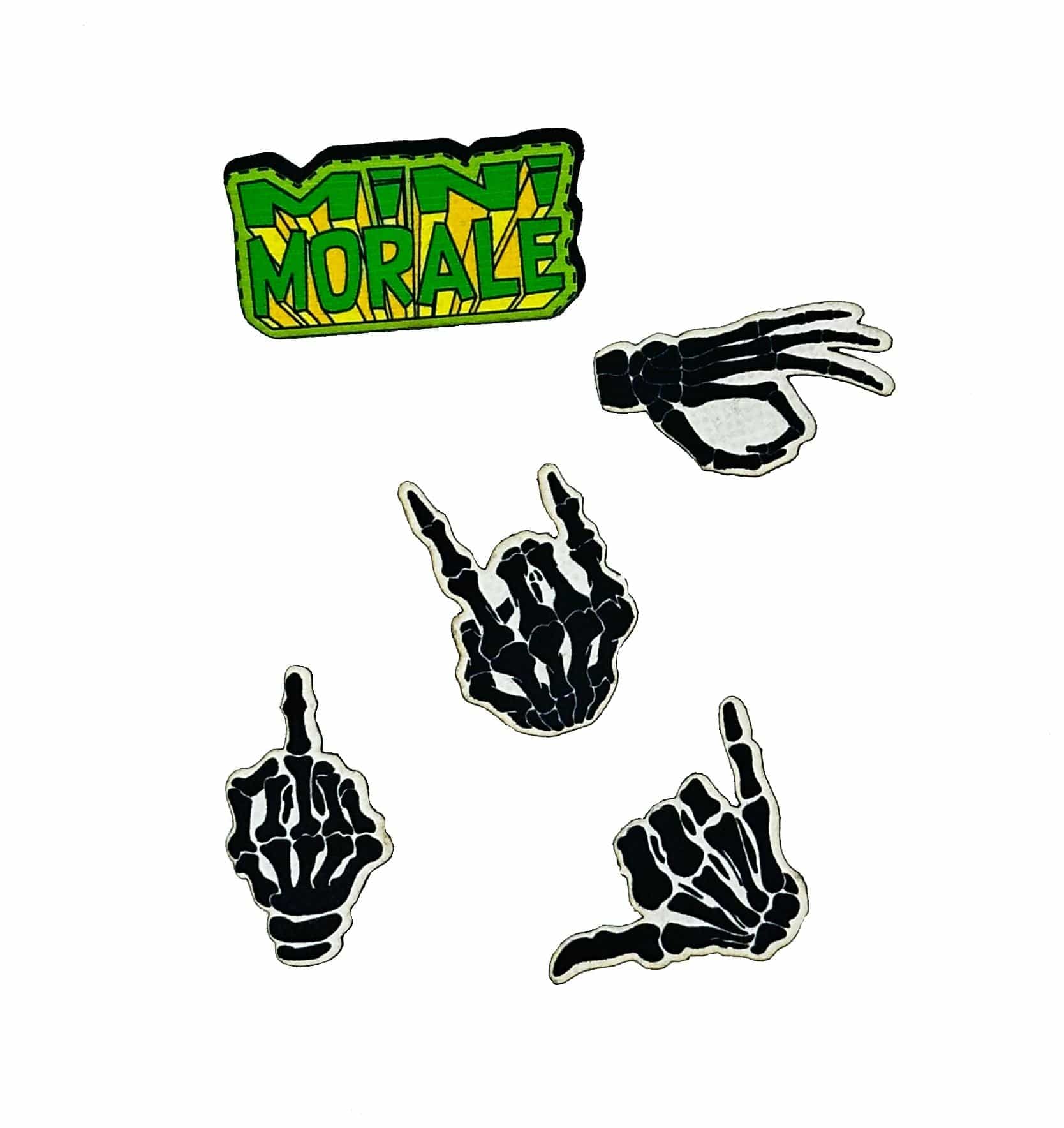 Mini Morale - Skeleton Hands Patch Pack 1 - Image 2