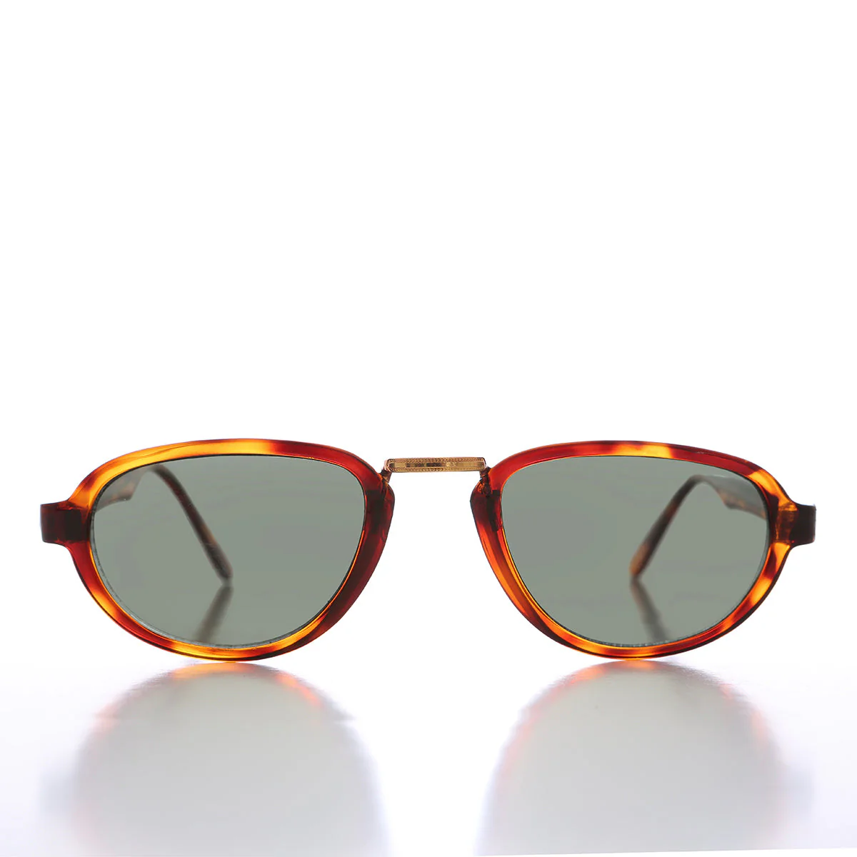 Minimalist Sunglasses with Metal Bridge - Bell - Image 3