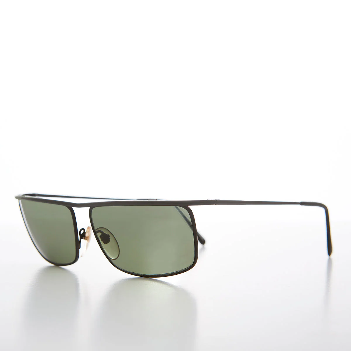 Minimalistic Rectangle Vintage 90s Sunglasses - Moto - Image 2