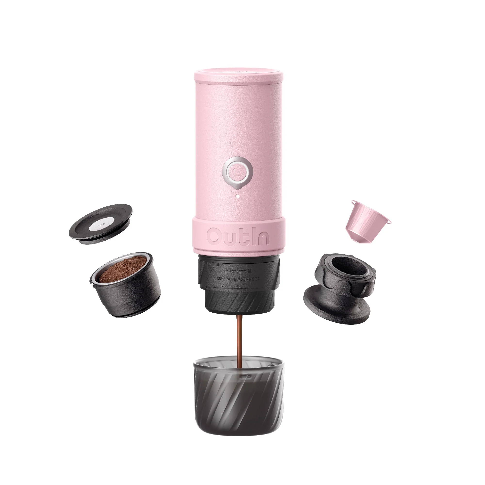 Mino Portable Espresso Machine (Rose Clay) X BCRF - Image 2