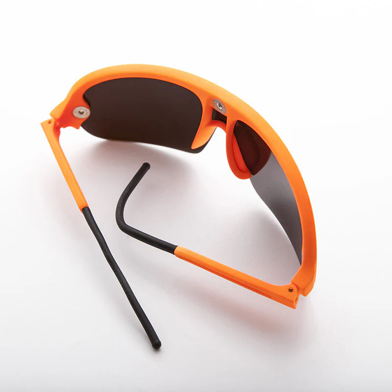 Mirror Wraparound Lens 80s Futuristic Sunglasses - Renoir - Image 4