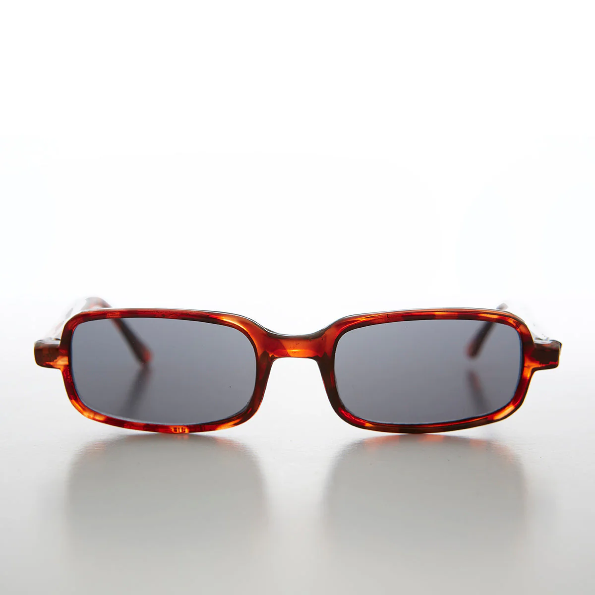 Mod Rectangular Vintage 90s Sleek Hipster Sunglass - Paris - Image 2