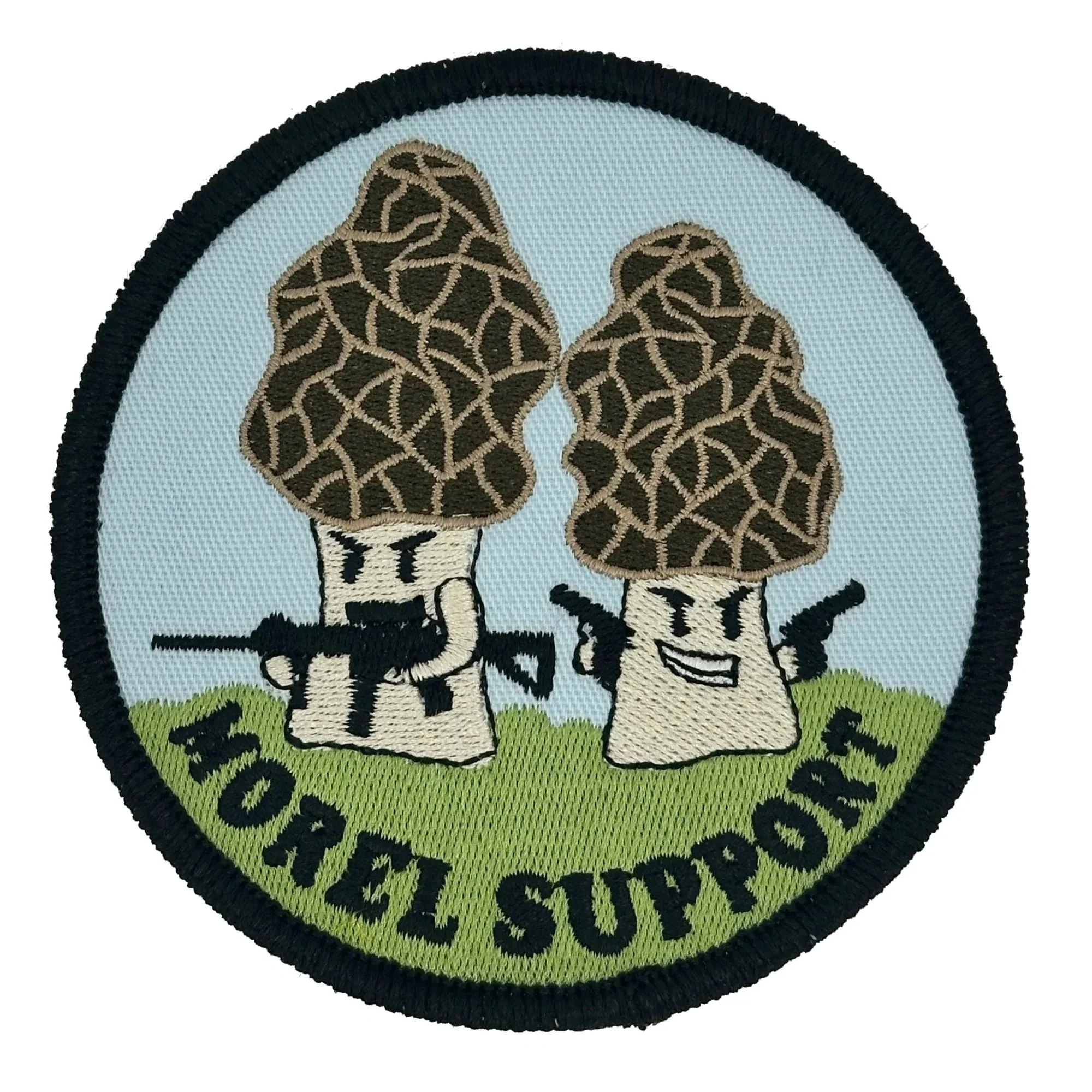 Morel Support - Tactical Mushrooms Collection #1 - 4" Embroidered Patch - Image 2