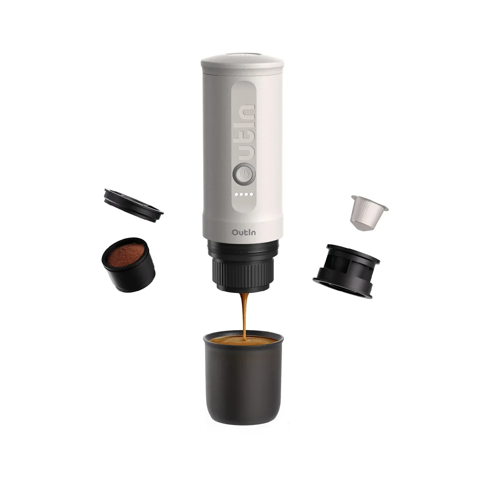 Nano Portable Espresso Machine (Pearl White) - Image 2
