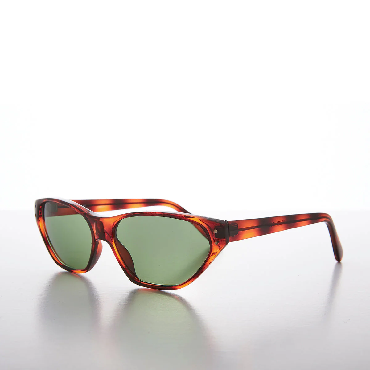 Narrow Edgy 90s Rocker Cat Eye Vintage Sunglass - Abigail - Image 2