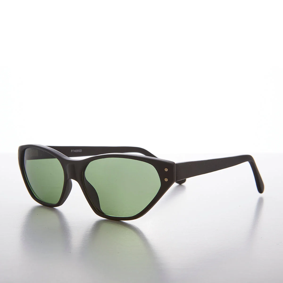 Narrow Edgy 90s Rocker Cat Eye Vintage Sunglass - Abigail - Image 4