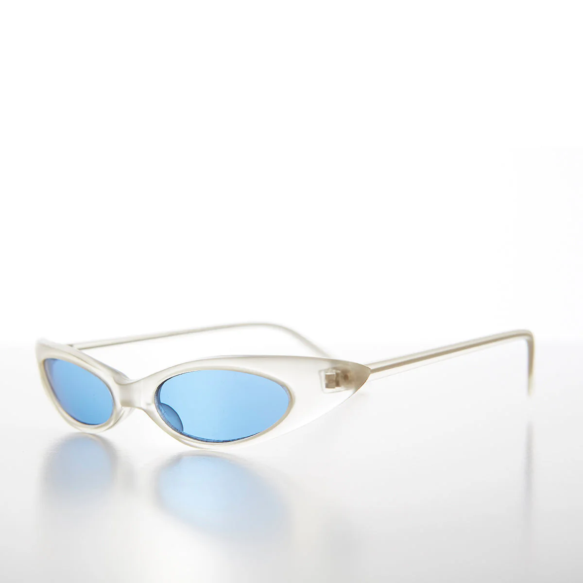 Narrow Punk Rock Cat Eye Sunglass - Slim - Image 4