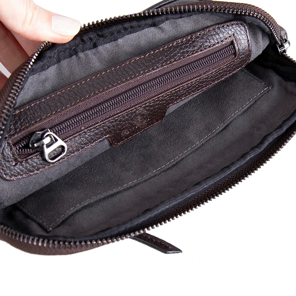 Noma Leather Clutch Bag - Image 8