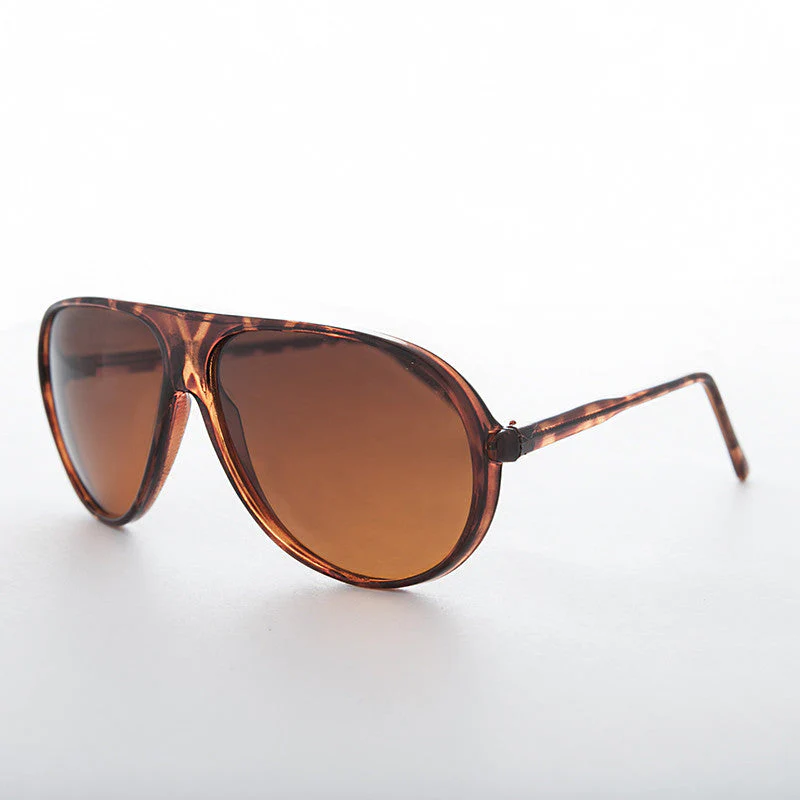 Orange Lens Pilot Vintage Sunglass - Beckham - Image 2