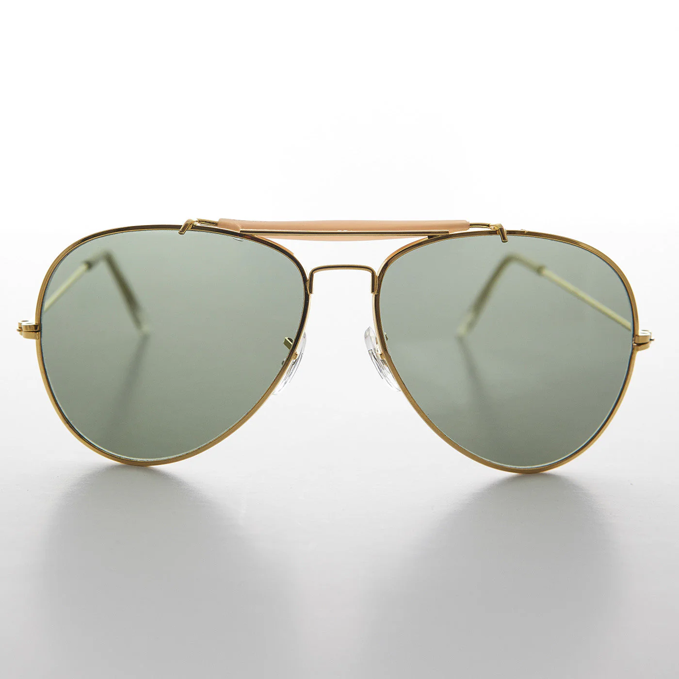 Original Brow Bar Aviator Sunglass with Glass Lens Vintage - Connelly - Image 3