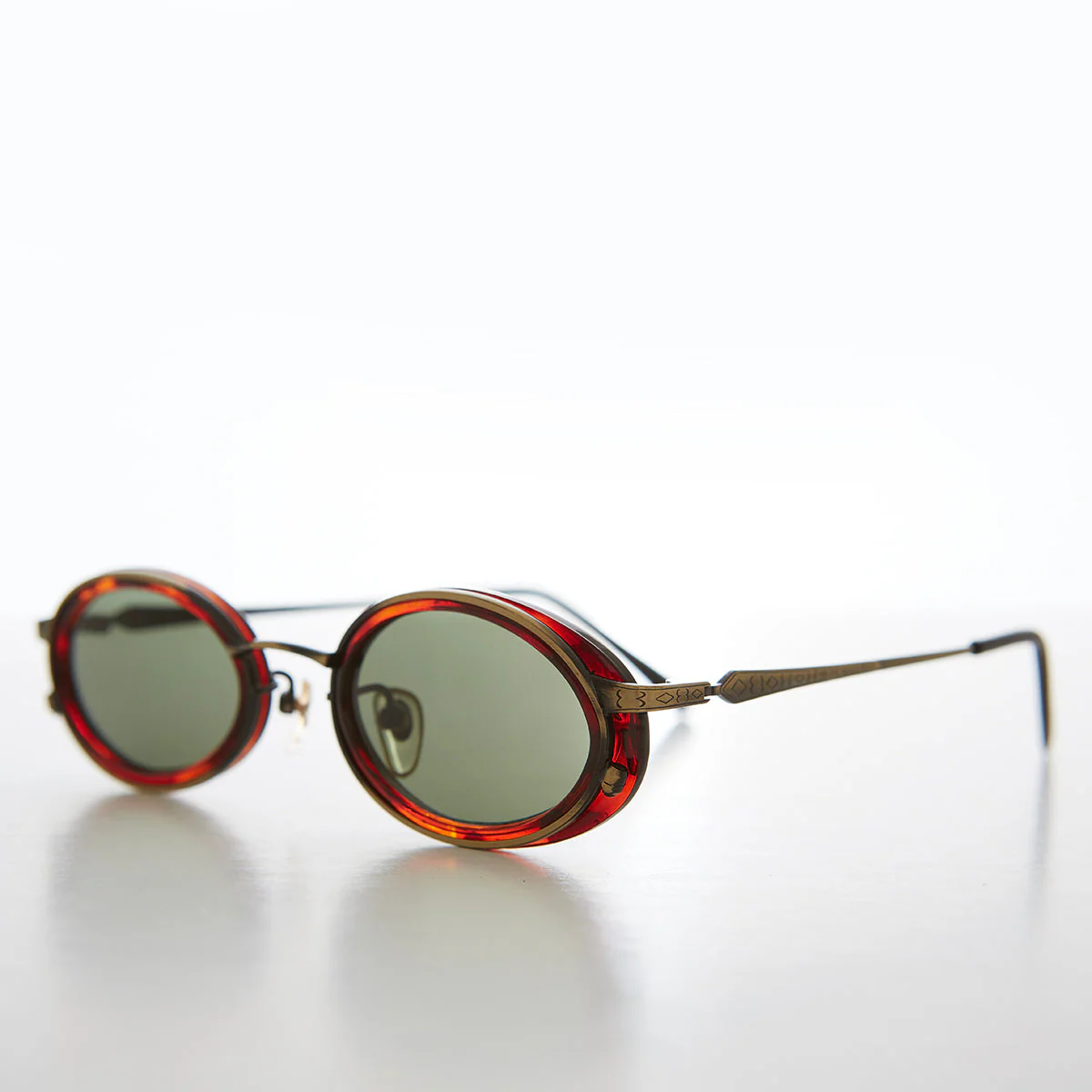 Oval 90s Vintage Sunglasses - Dorian - Image 3