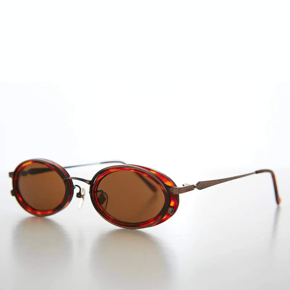 Oval 90s Vintage Sunglasses - Dorian - Image 9