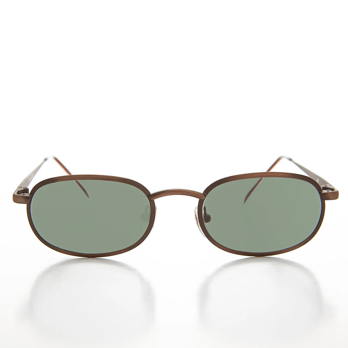 Oval Alloy Vintage Sunglasses - Hall - Image 2