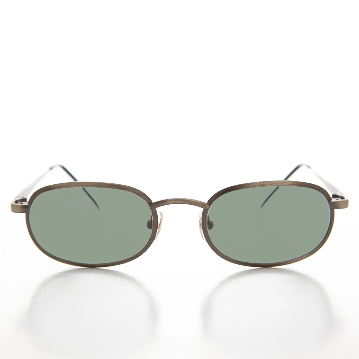Oval Alloy Vintage Sunglasses - Hall - Image 4