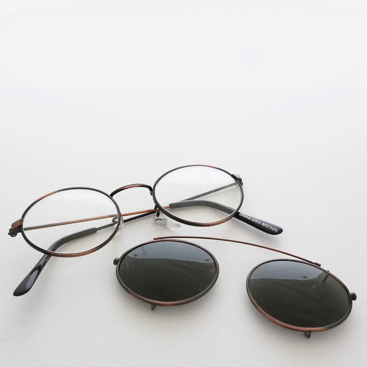 Oval Clip On Sunglasses - Purdue
