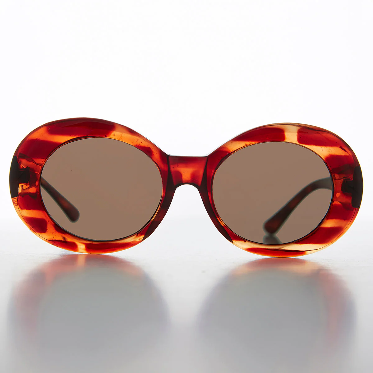 Oval Clout Cat Eye Vintage Sunglasses - Emma - Image 9
