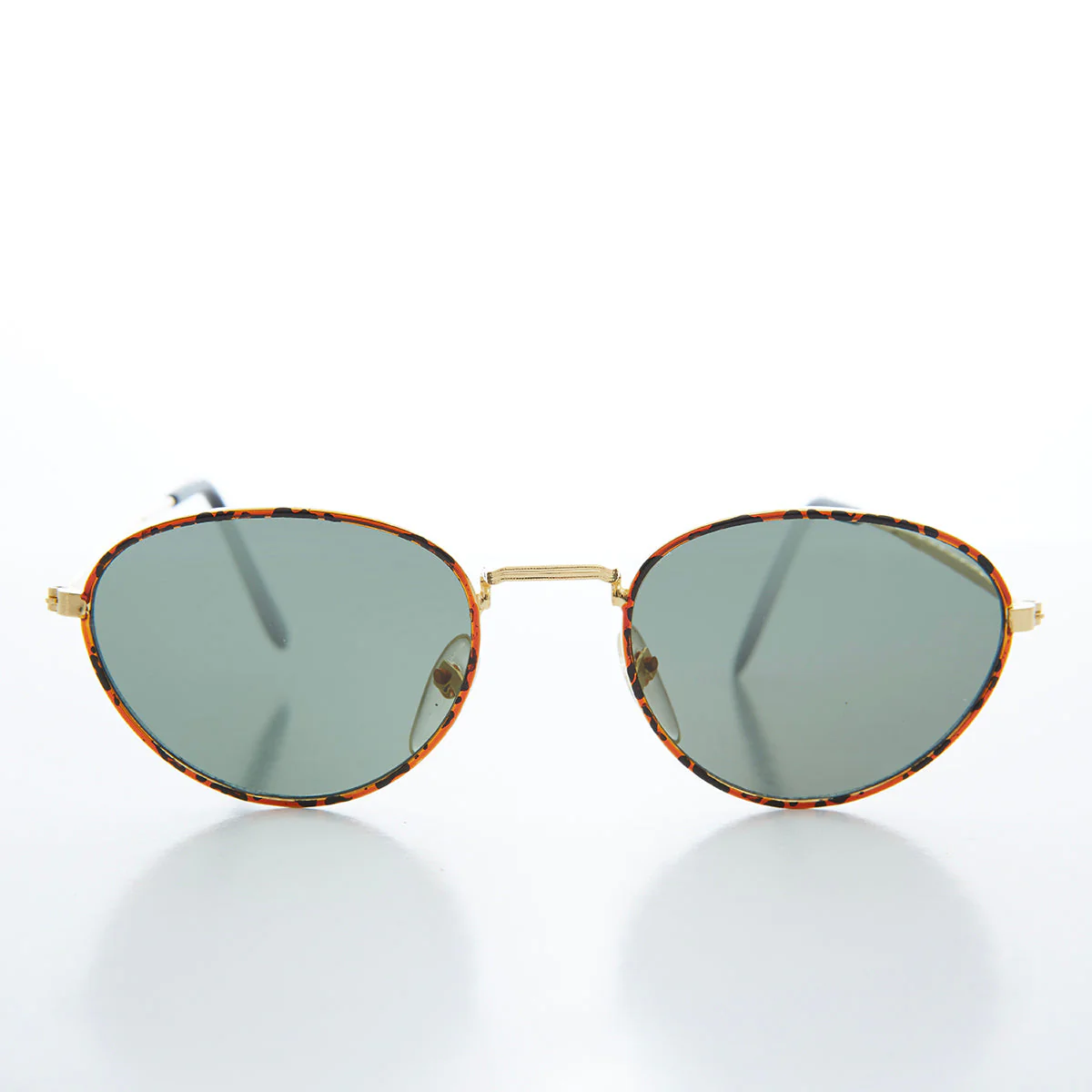 Oval Gold Vintage Sunglasses - Reggie - Image 3