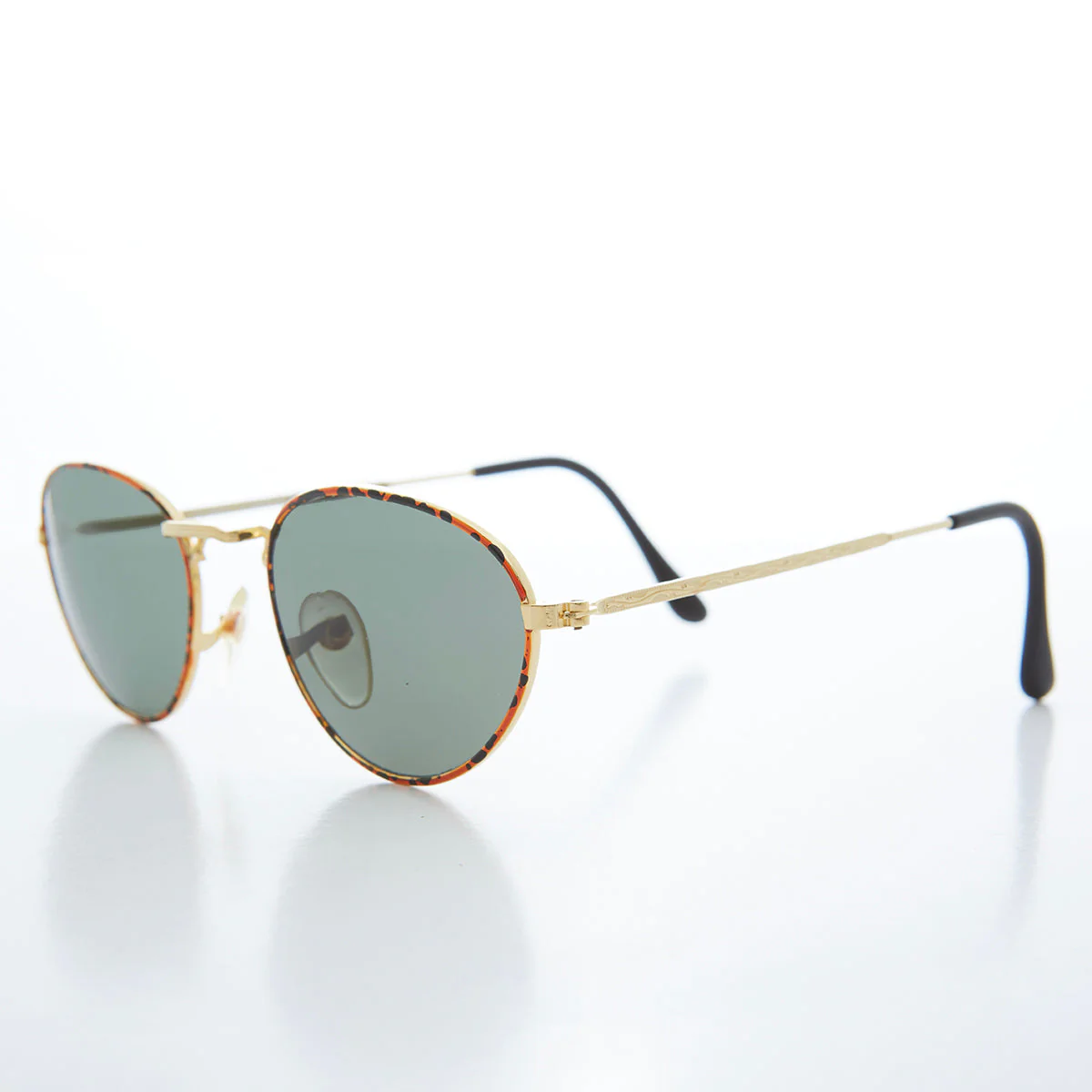 Oval Gold Vintage Sunglasses - Reggie - Image 4