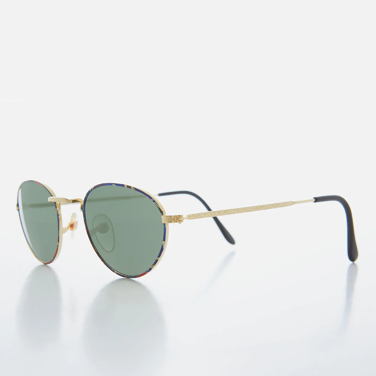 Oval Gold Vintage Sunglasses - Reggie - Image 8
