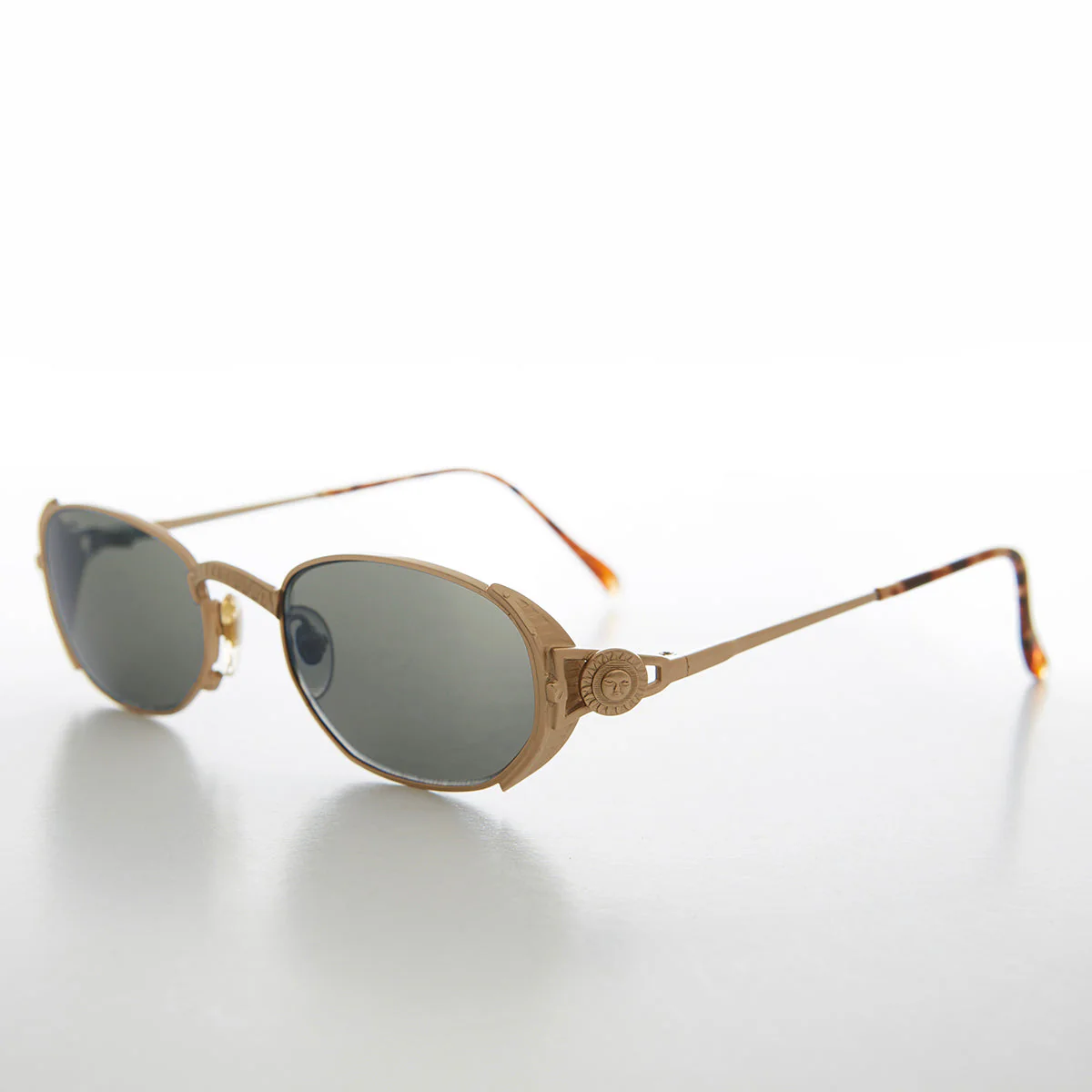 Oval Luxury Vintage 90s Sunglass - Zoom - Image 2