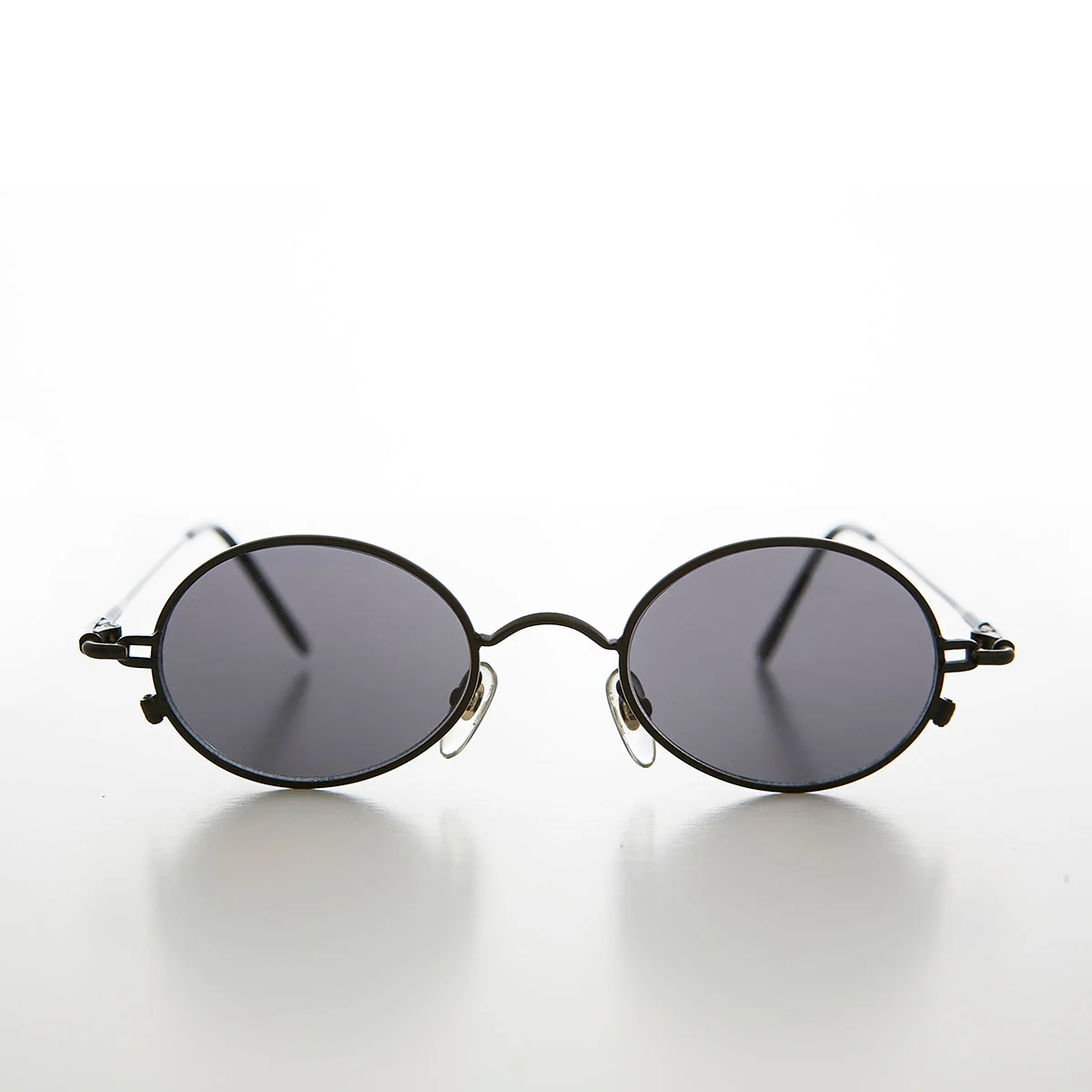 Oval Metal Spectacles 90s Vintage Sunglasses - Greco - Image 2