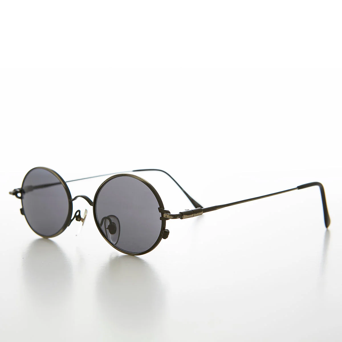 Oval Metal Spectacles 90s Vintage Sunglasses - Greco - Image 5