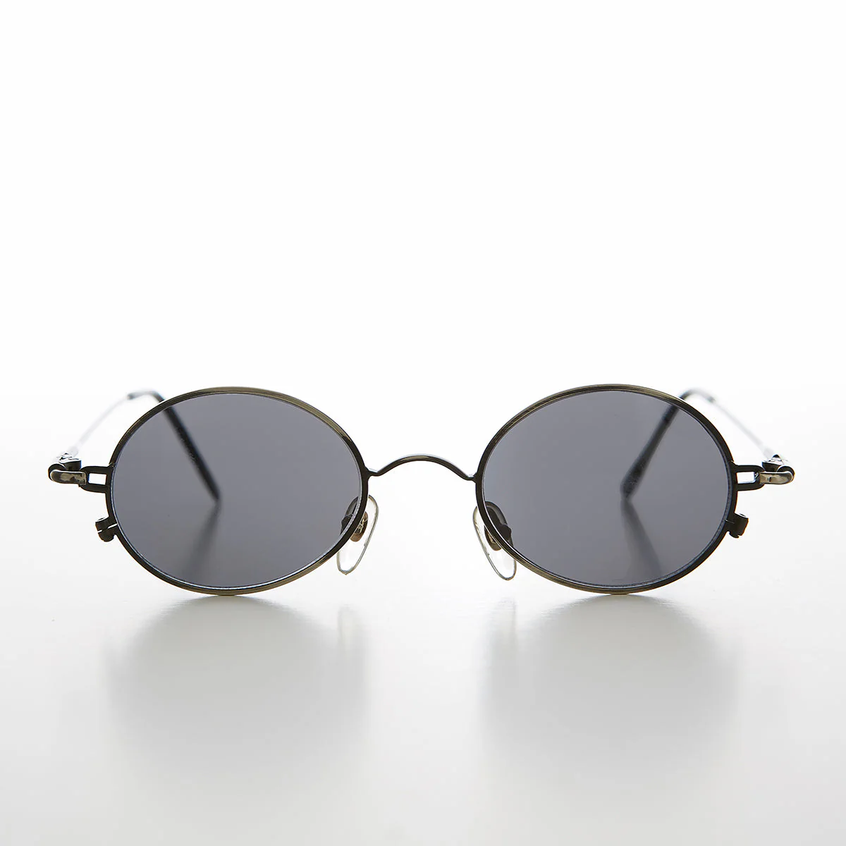Oval Metal Spectacles 90s Vintage Sunglasses - Greco - Image 6
