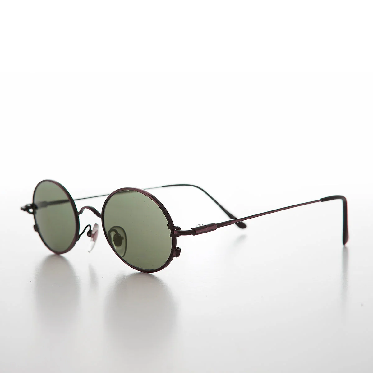 Oval Metal Spectacles 90s Vintage Sunglasses - Greco - Image 9