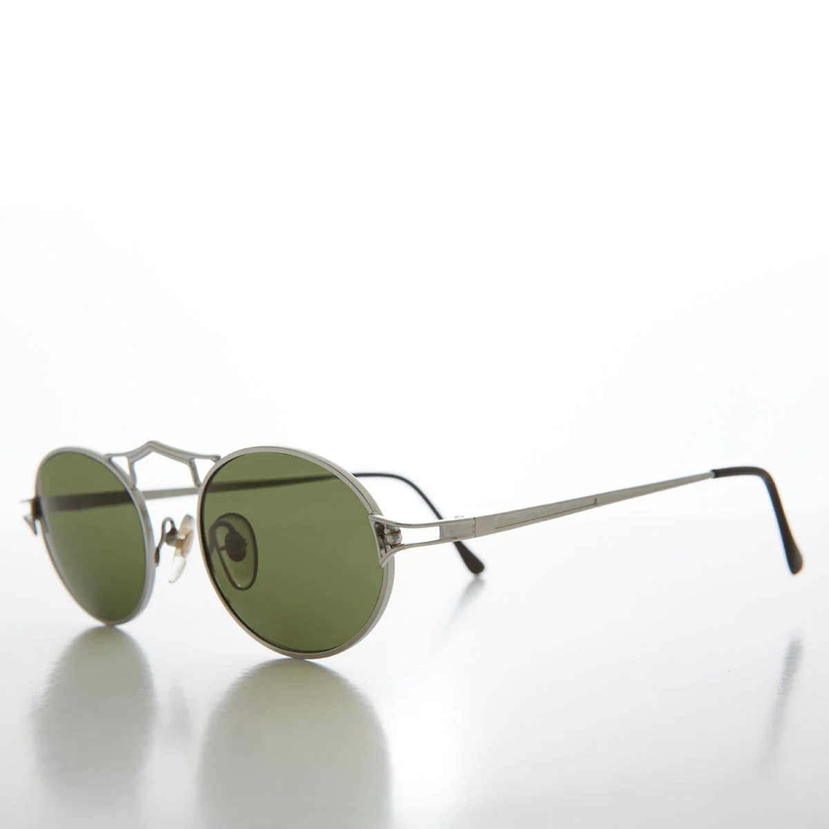 Oval Metal Steampunk Sunglass - Wyman - Image 2