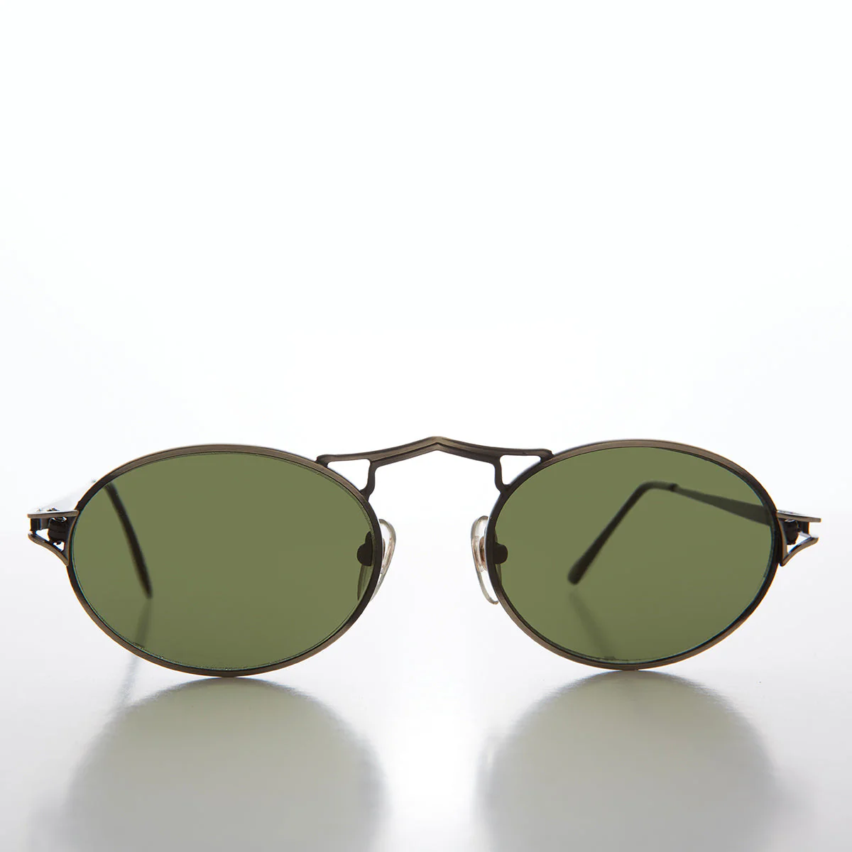 Oval Metal Steampunk Sunglass - Wyman - Image 3
