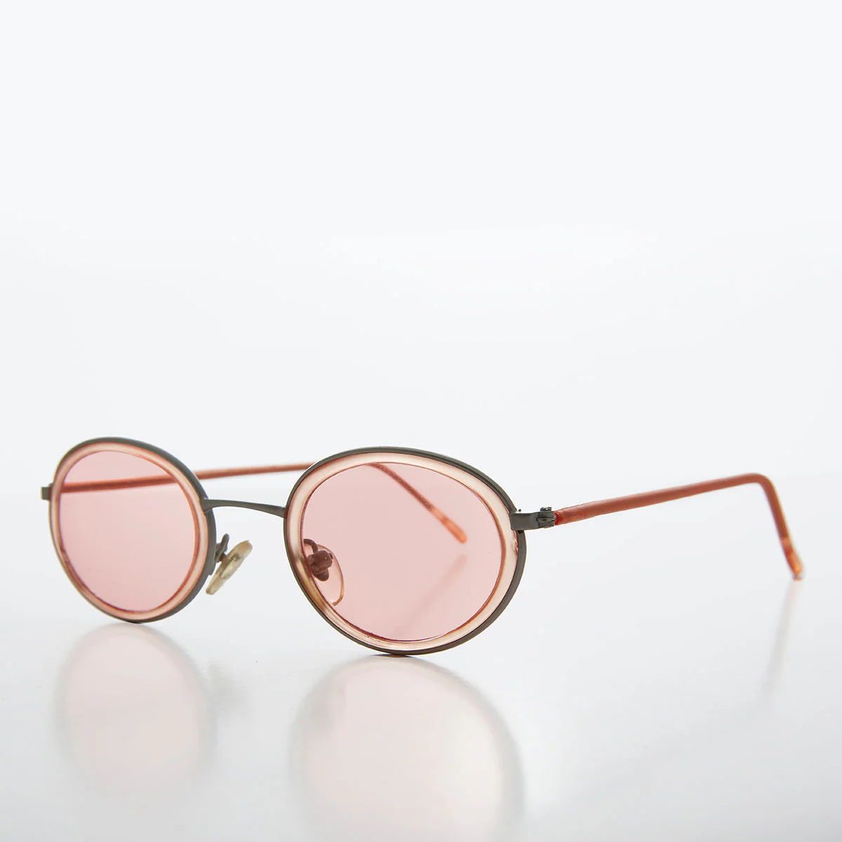 Oval Pastel Vintage Sunglasses - Bloom - Image 2