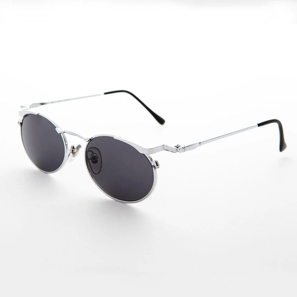 Oval Punk Grunge Steampunk Vintage Sunglass - Dieselgoth - Image 10