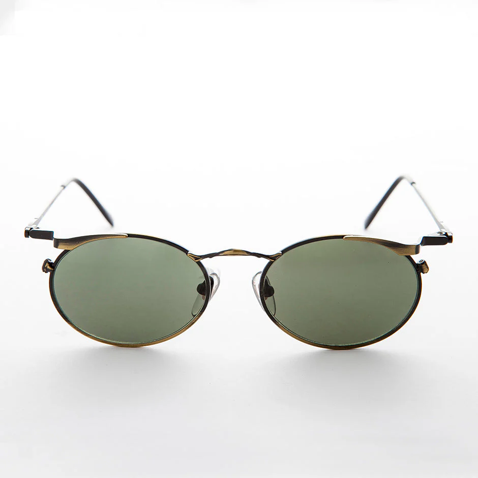 Oval Punk Grunge Steampunk Vintage Sunglass - Dieselgoth - Image 15