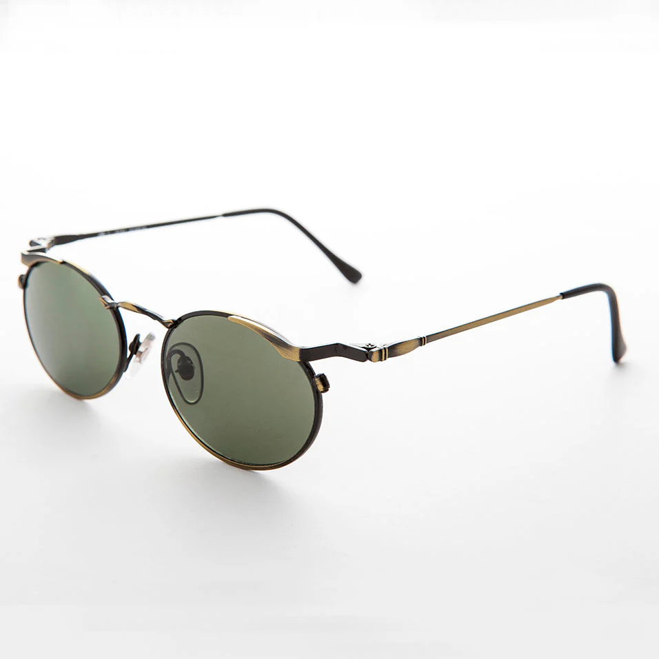 Oval Punk Grunge Steampunk Vintage Sunglass - Dieselgoth - Image 16