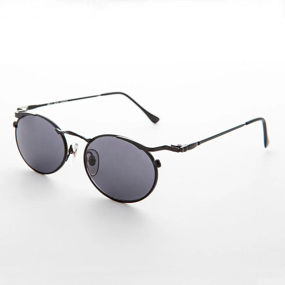 Oval Punk Grunge Steampunk Vintage Sunglass - Dieselgoth - Image 4