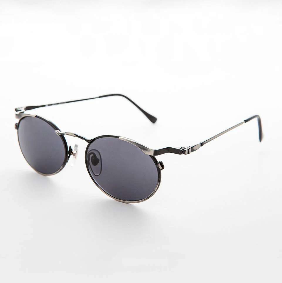 Oval Punk Grunge Steampunk Vintage Sunglass - Dieselgoth - Image 8