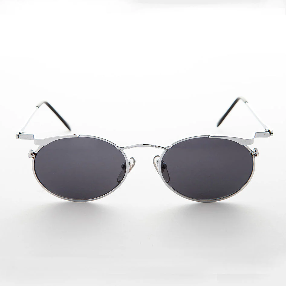 Oval Punk Grunge Steampunk Vintage Sunglass - Dieselgoth - Image 9