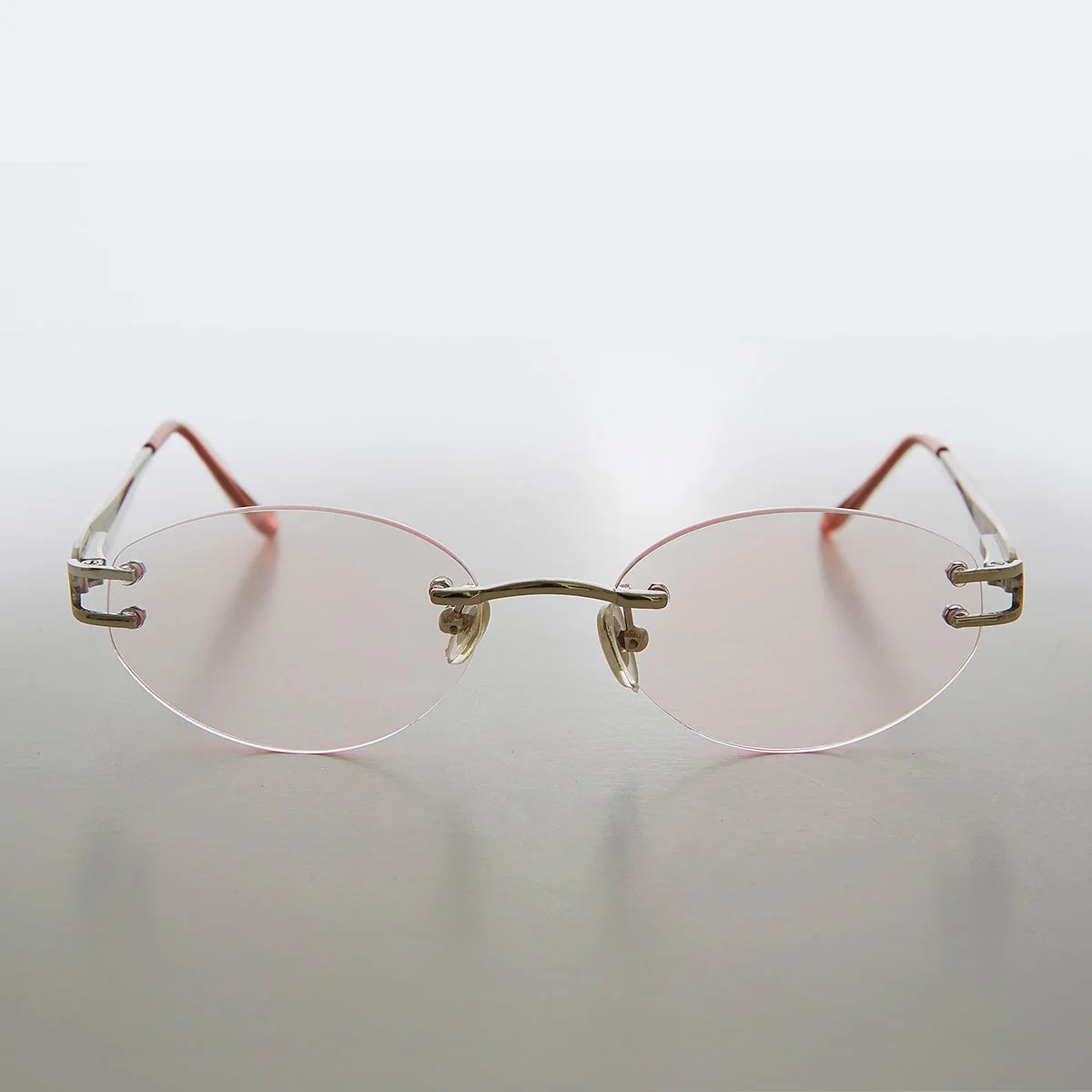 Oval Reading Glasses with Soft Tinted Lens - Lauren - Image 2