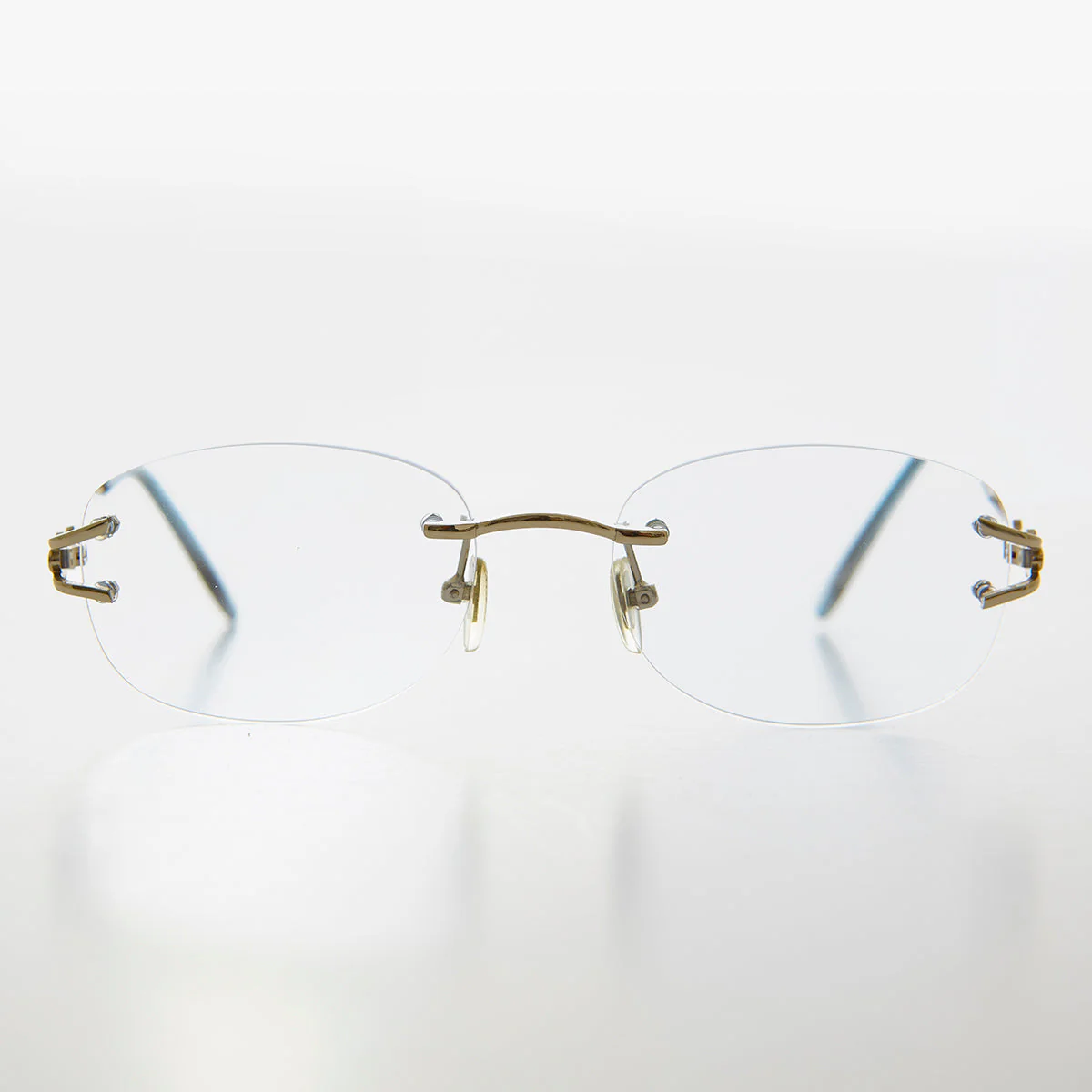 Oval Rimless Colored Lens Readers - Leona - Image 6