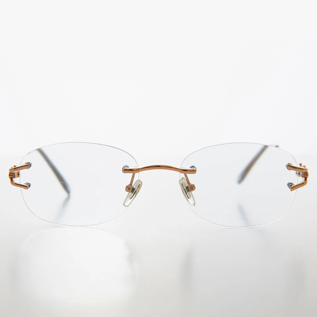 Oval Rimless Colored Lens Readers - Leona - Image 8