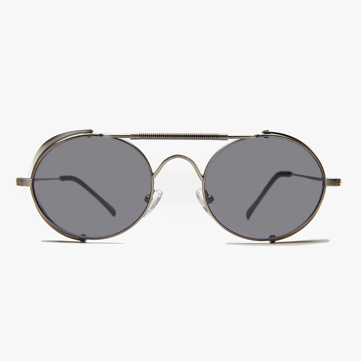 Oval Steampunk Sunglass with Folding Side Shields - Bram 3 - Image 6