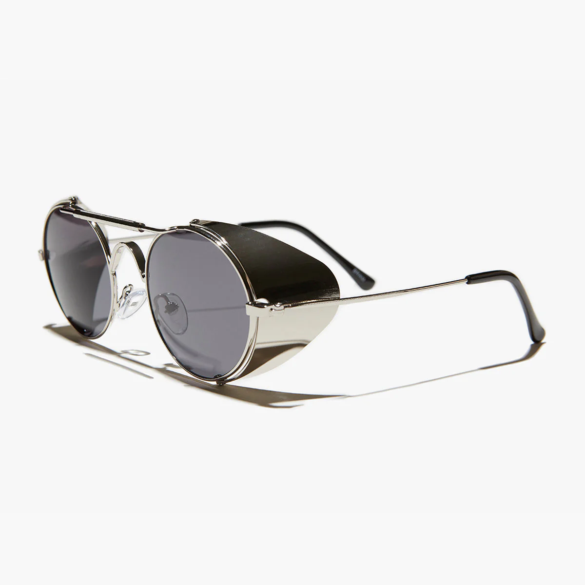 Oval Steampunk Sunglass with Folding Side Shields - Bram 3 - Image 7