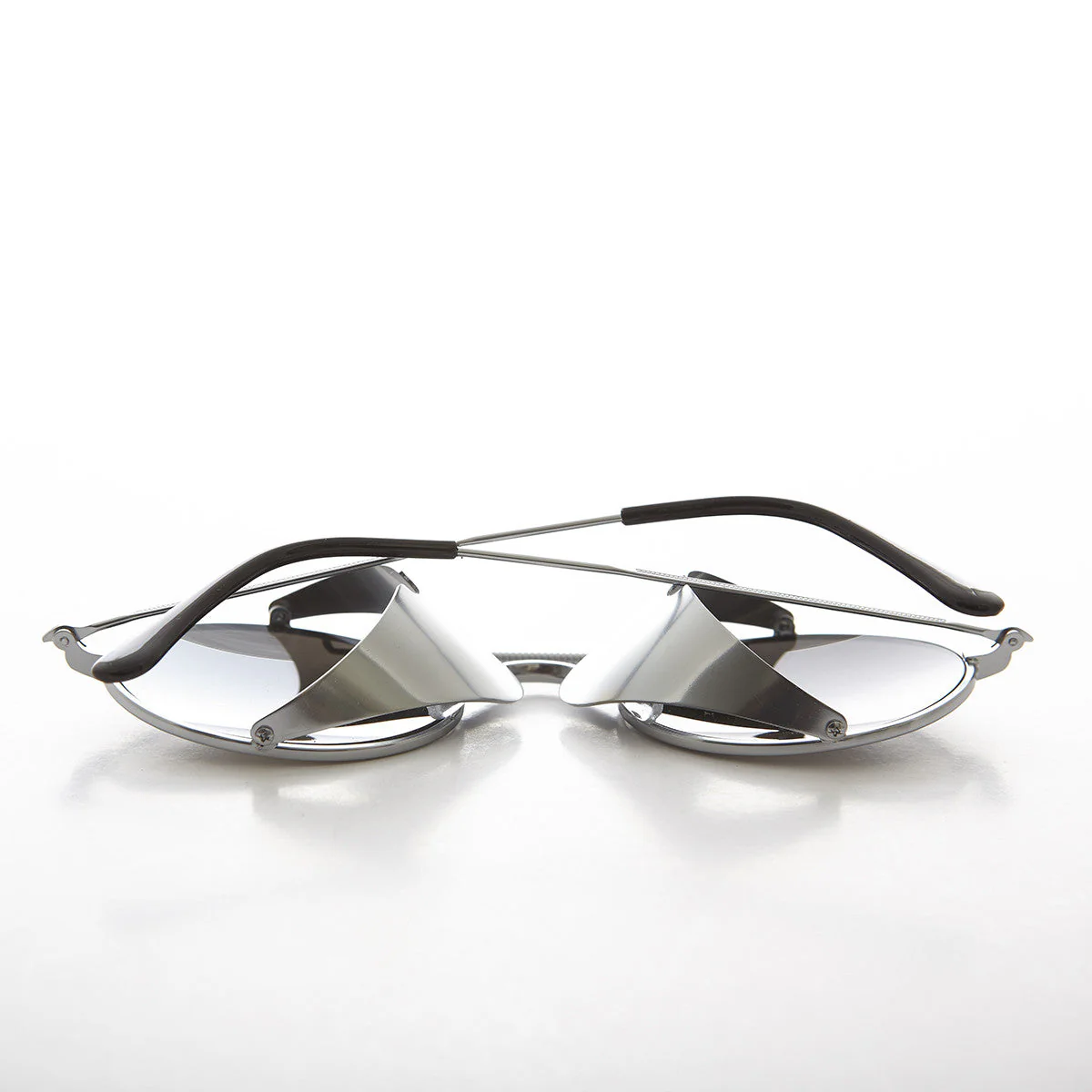 Oval Steampunk Sunglass with Folding Side Shields - Bram 3 - Image 9
