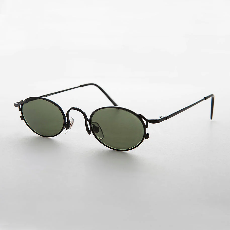 Oval Victorian Style 90s Sunglasses - Beatrice - Image 4