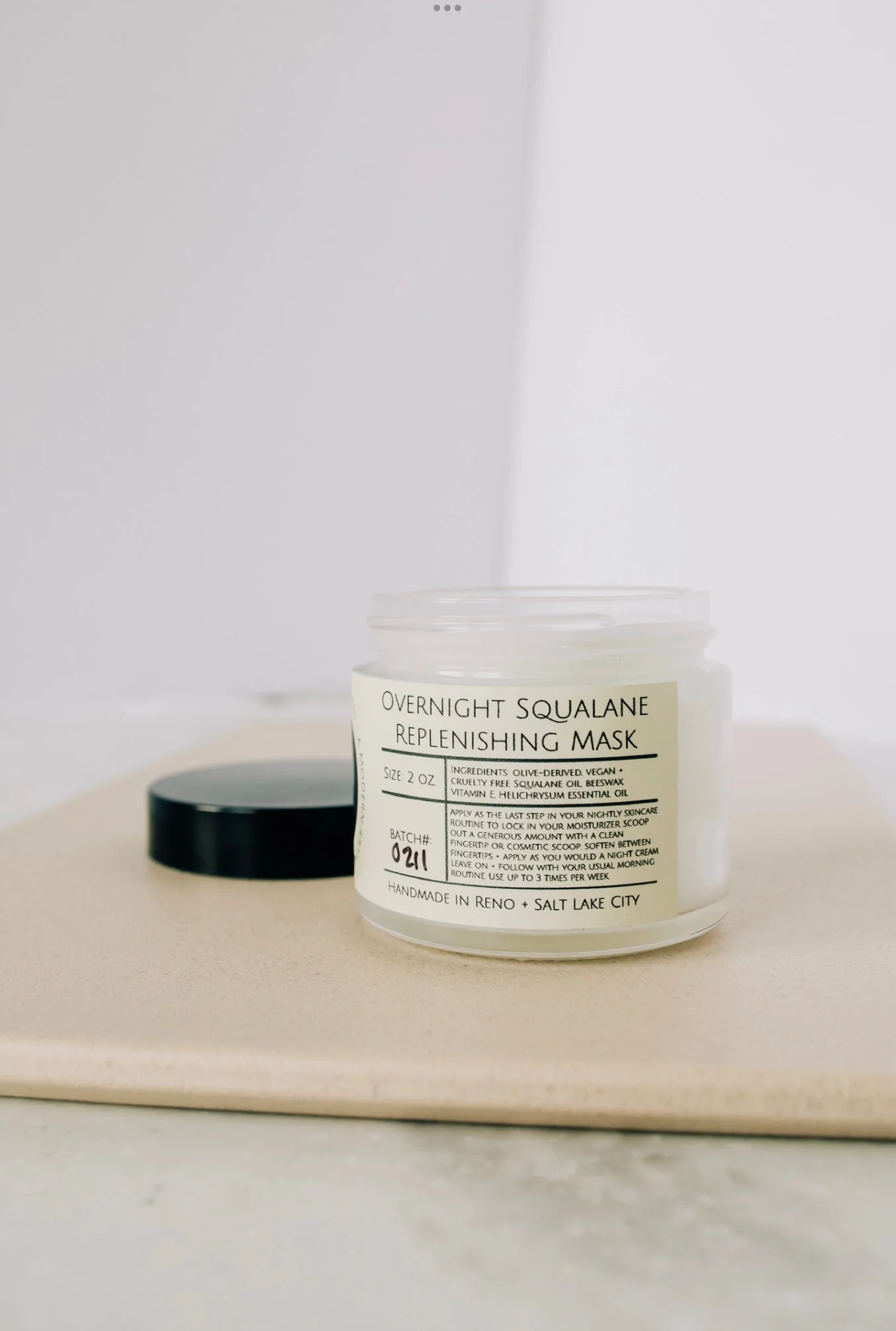 Overnight Replenishing Squalane Mask - Skin Firming + Hydrating Sleep Mask