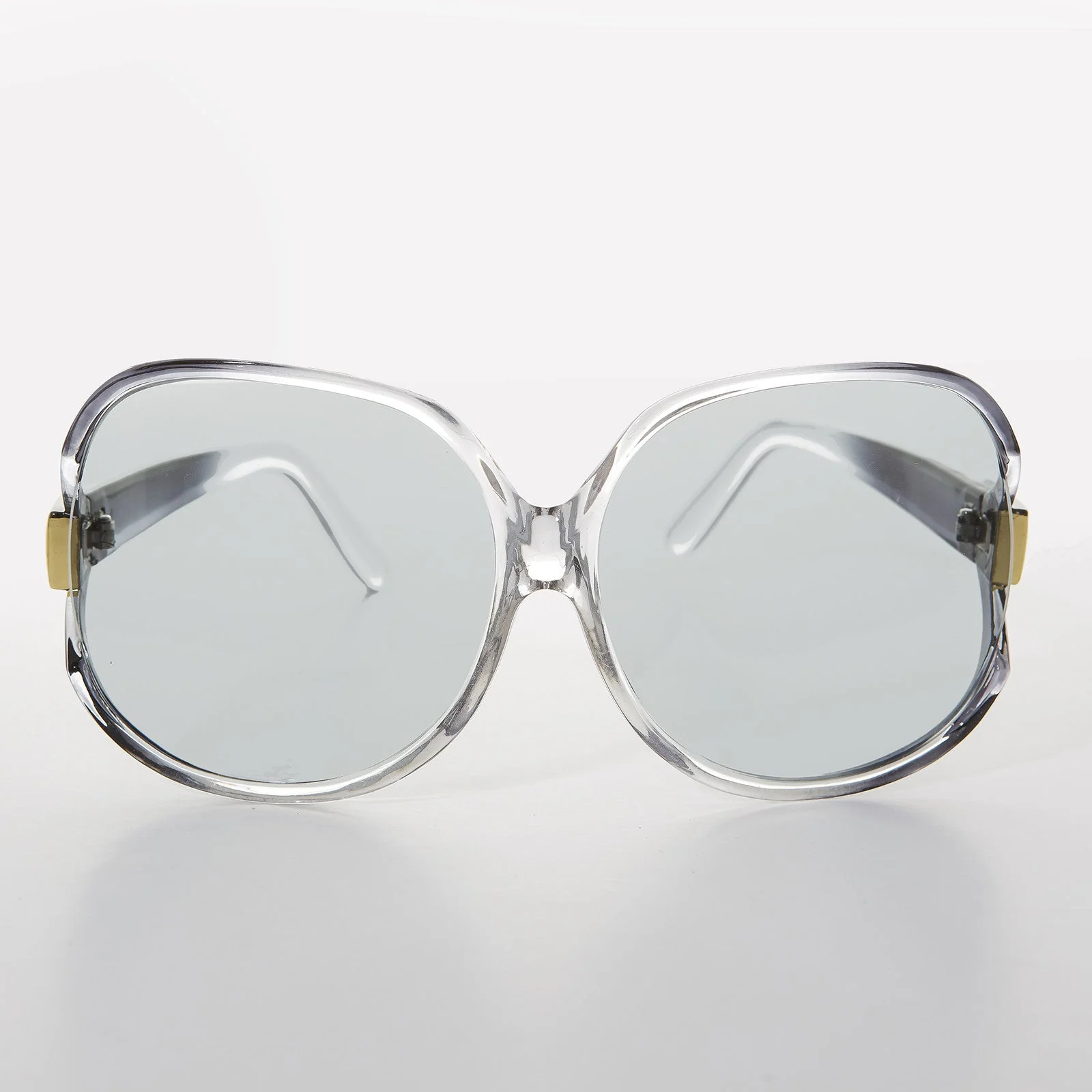 Oversized Huge Vintage Sunglass with Transition Glass Lens - Phyllis - Image 5