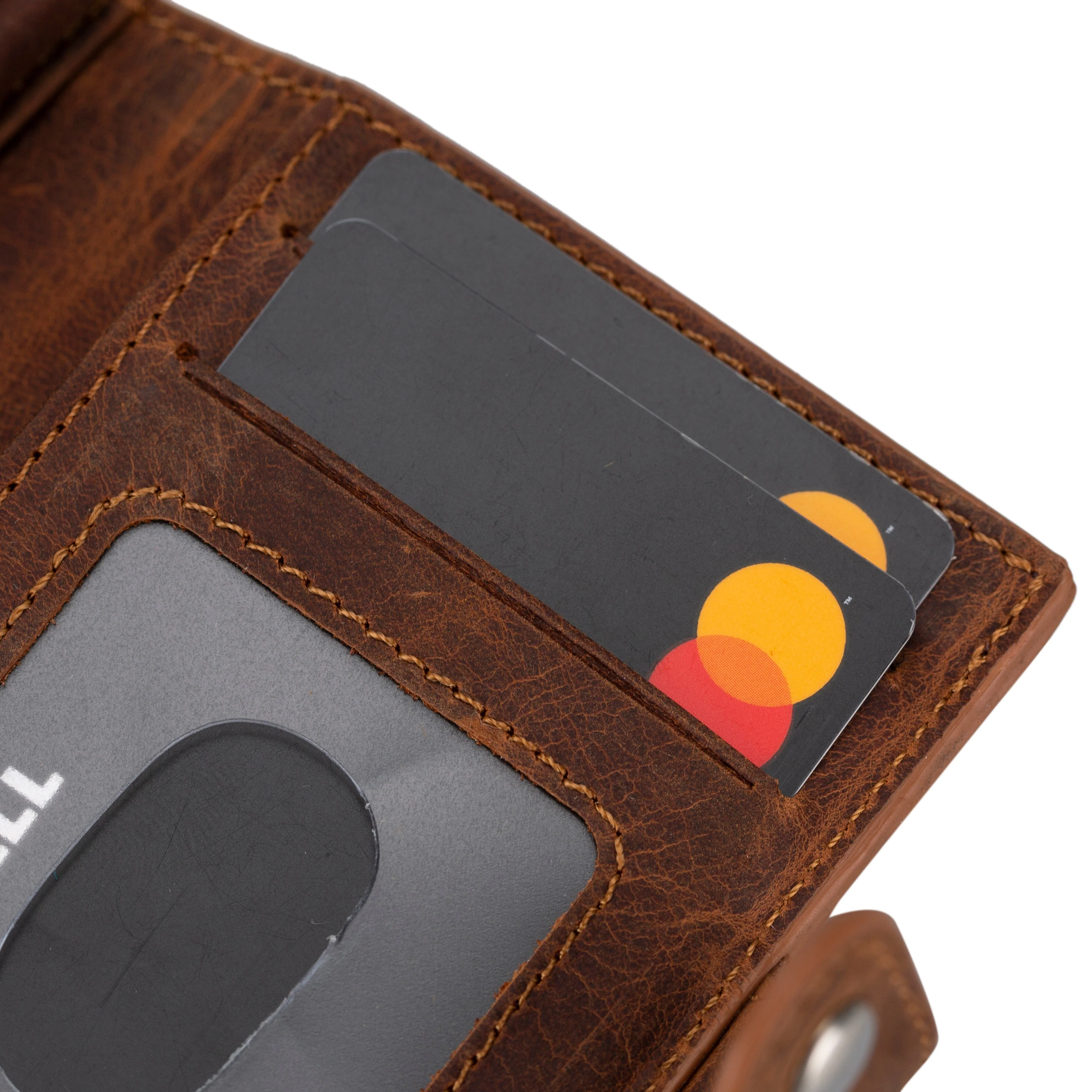 Palertag Zip Mechanical Leather Card Holder with AirTag Slot - Image 33